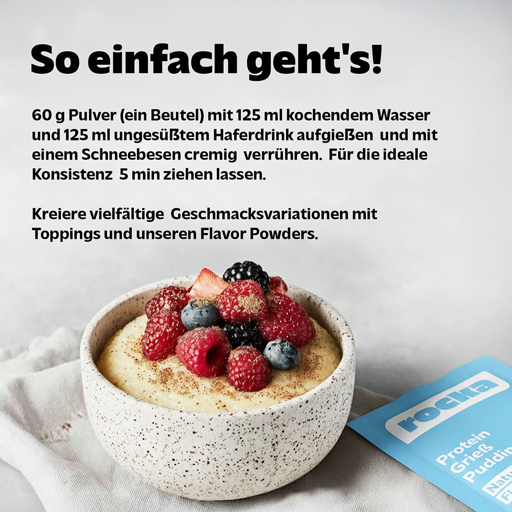 Protein Grieß Pudding